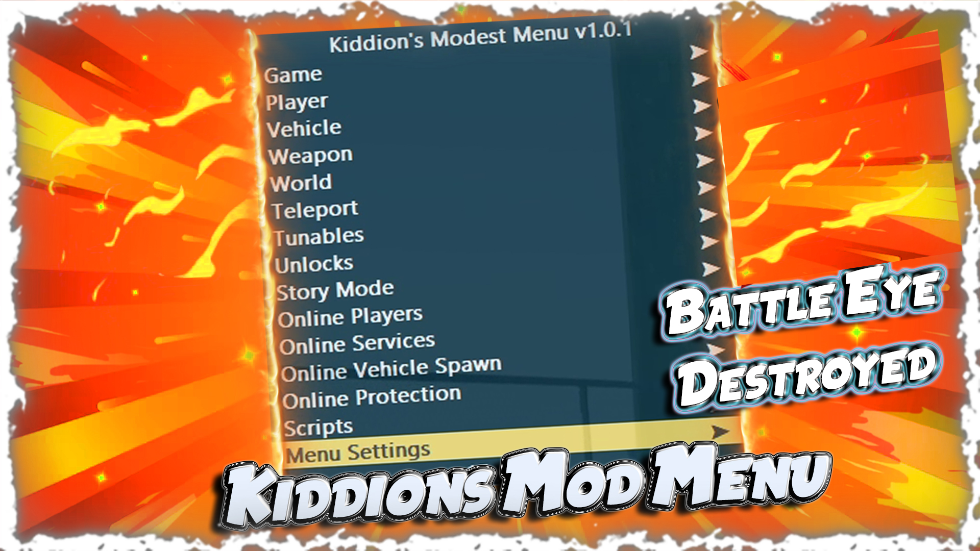 Kiddions mod menu 1.0.1 for Agents of Sabotage