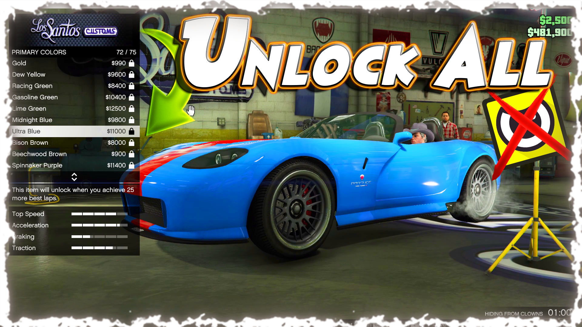Unlock all Script for Yim Mod Menu for gta 5 1.69