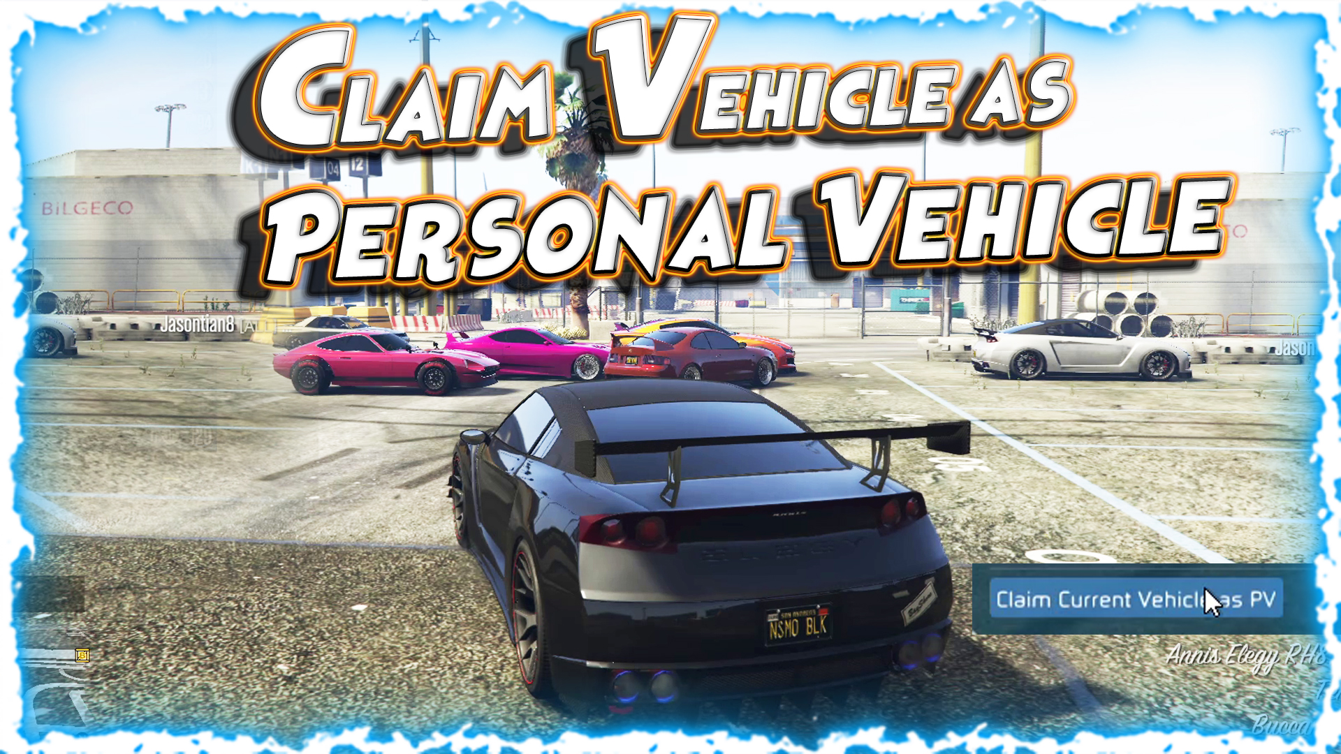 GTA V 1.69 Claim Vehicle as Personal Vehicle Script for Yim