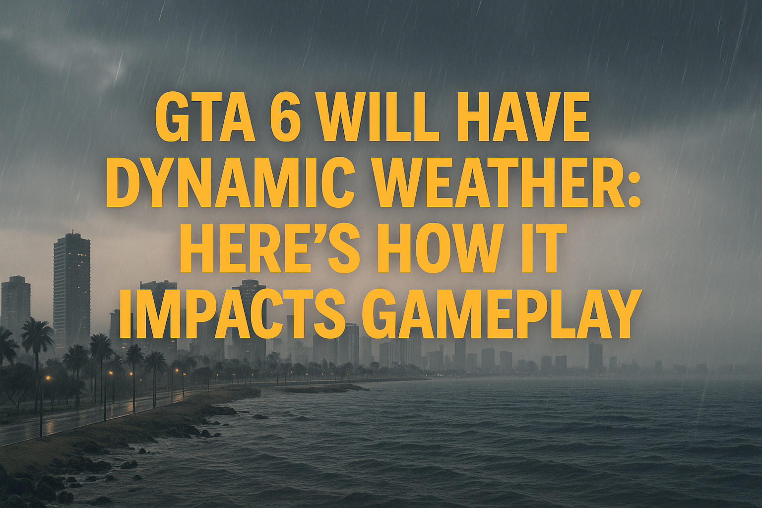 GTA 6 Will Have Dynamic Weather: Here’s How It Impacts Gameplay