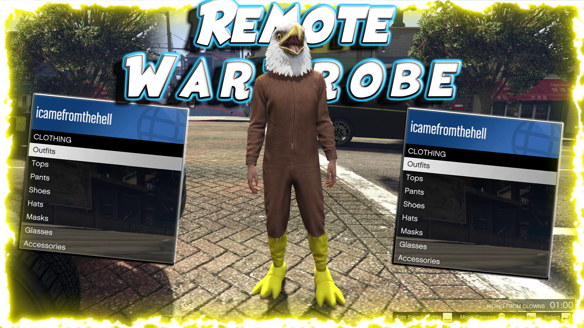 Remote Wardrobe Script for Yim Mod Menu for GTA 5