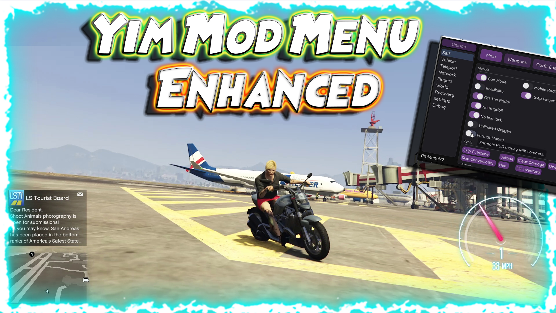 Yim Menu 2.1 v3.3 for Enhanced Compatible to play Heists with Friends and Randoms