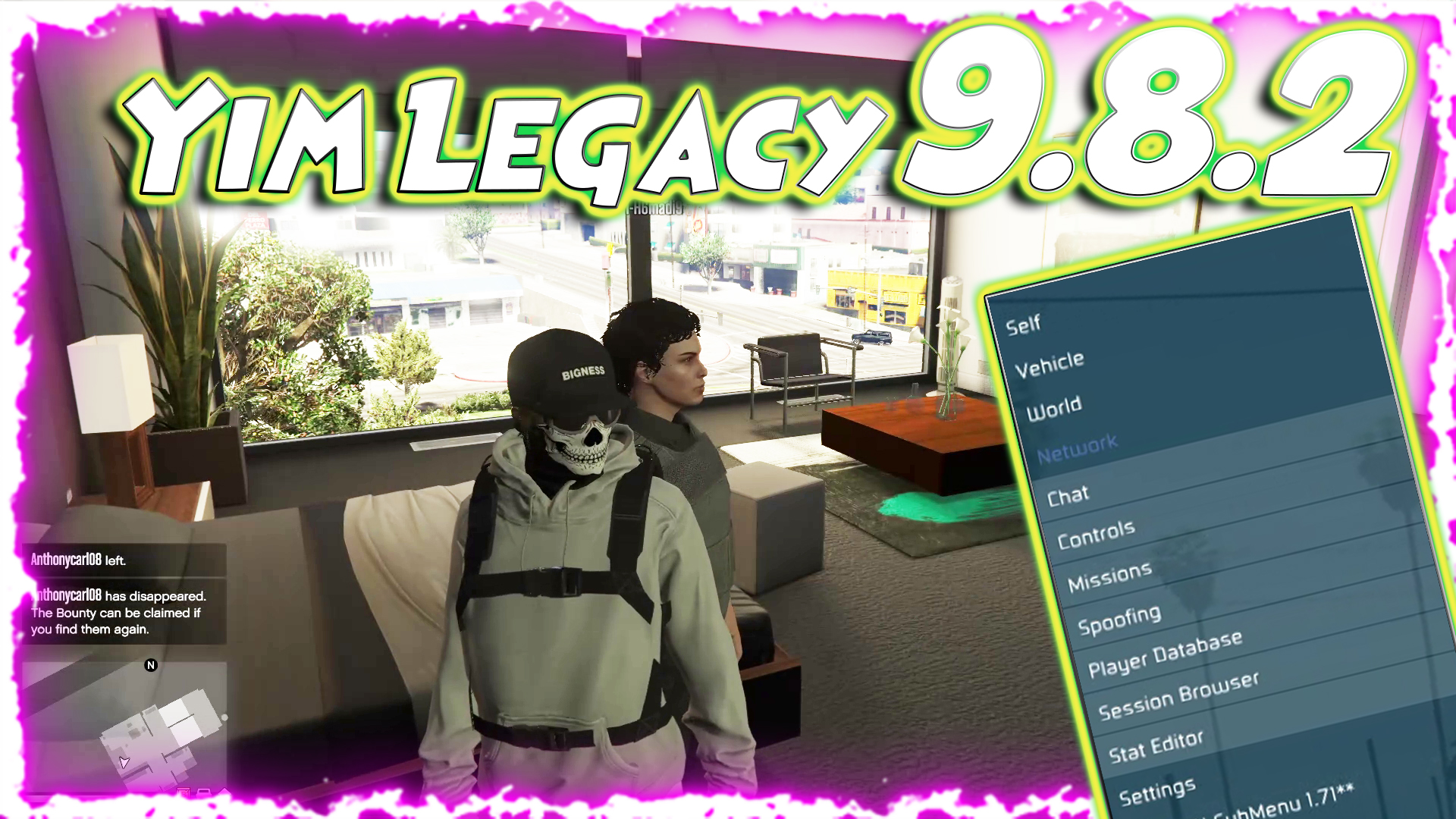 Yim Mod Menu v9.8.2 for Money Front DLC