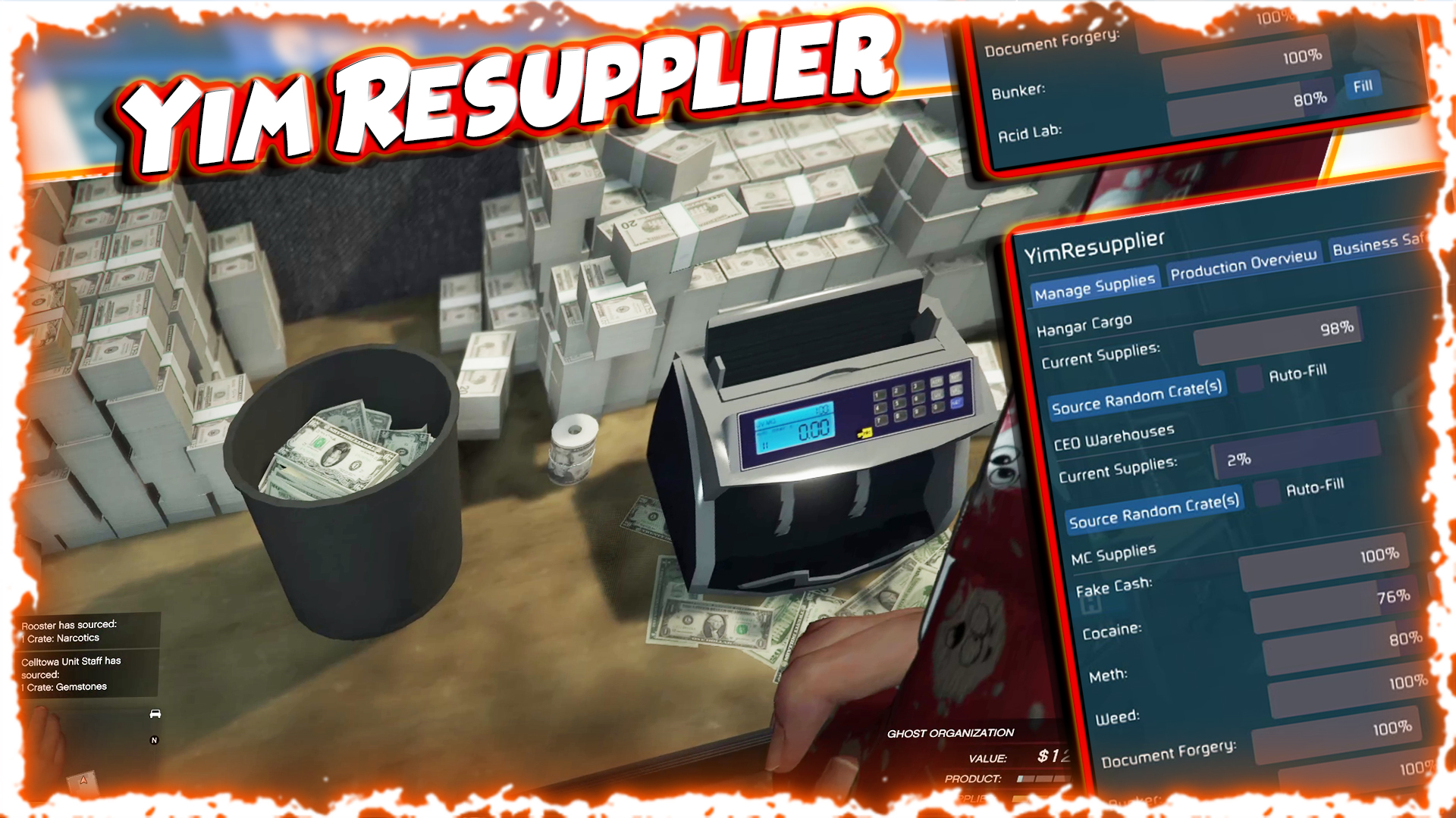 YimResupplier Script for Yim Menu Legacy Version of GTA 5 1.71 DLC