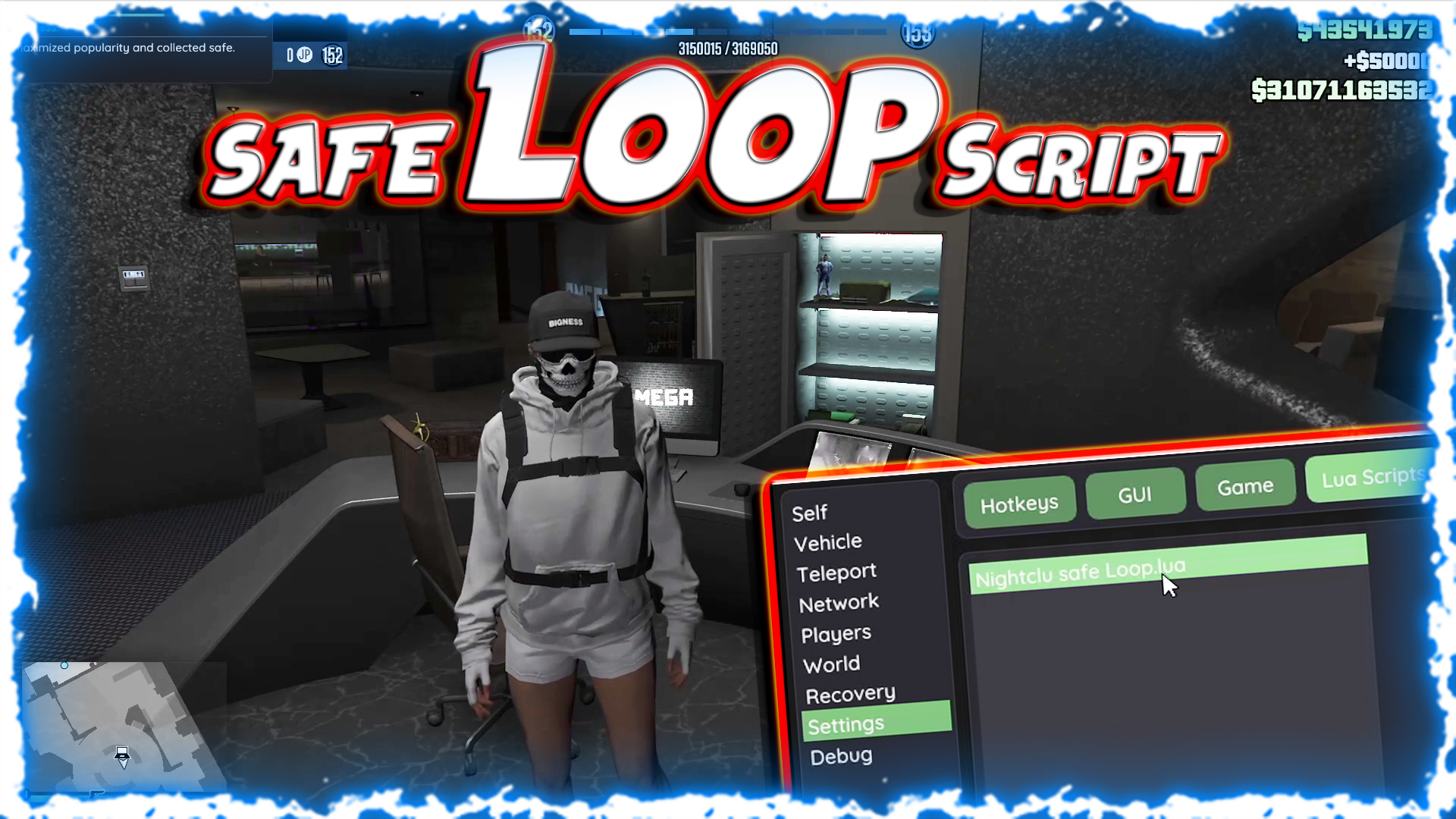 Nightclub Safe Loop $50k Script for Yim Menu v2 Enhanced Script for GTA 5 DLC 1.71