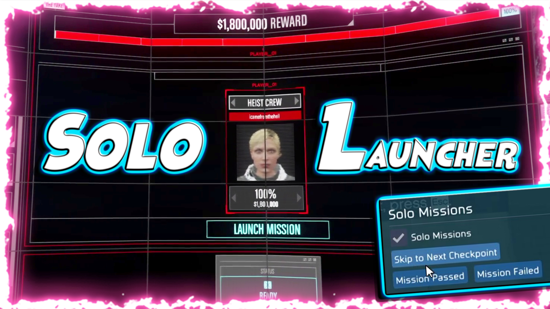 Solo Missions Script for GTA V Yim Menu Legacy