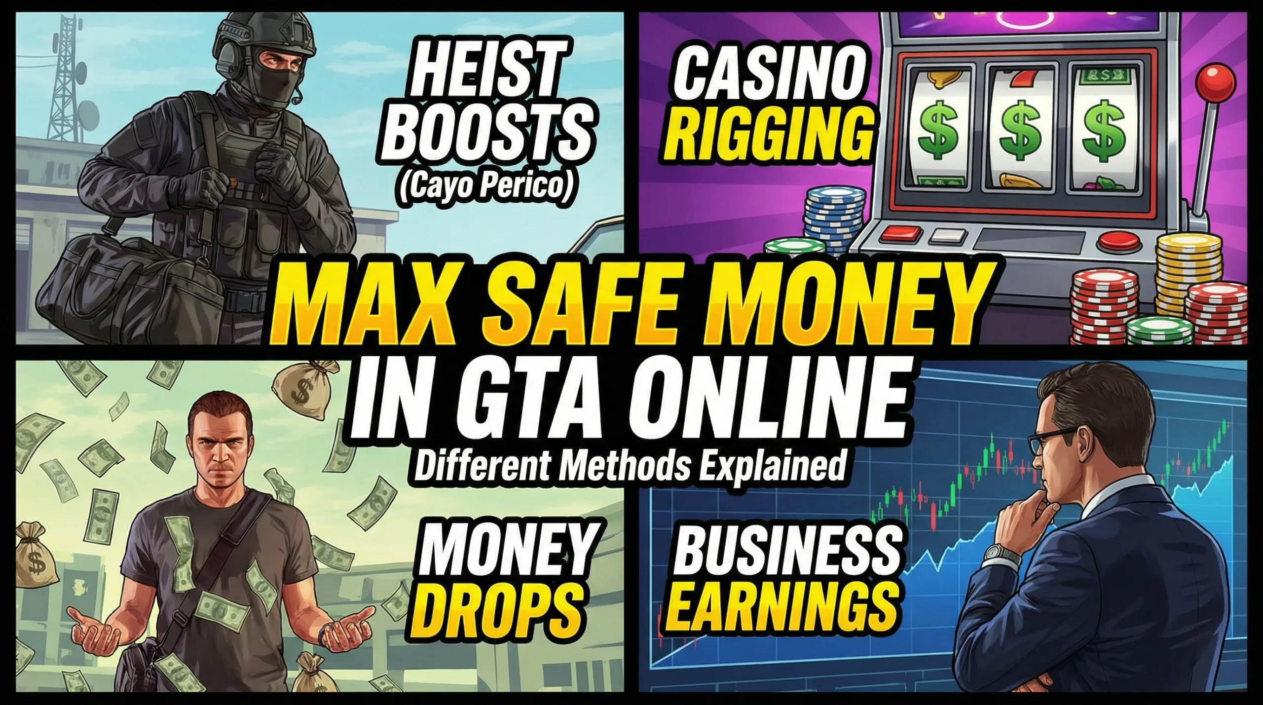 GTA Online Safe Money Limits using different methods