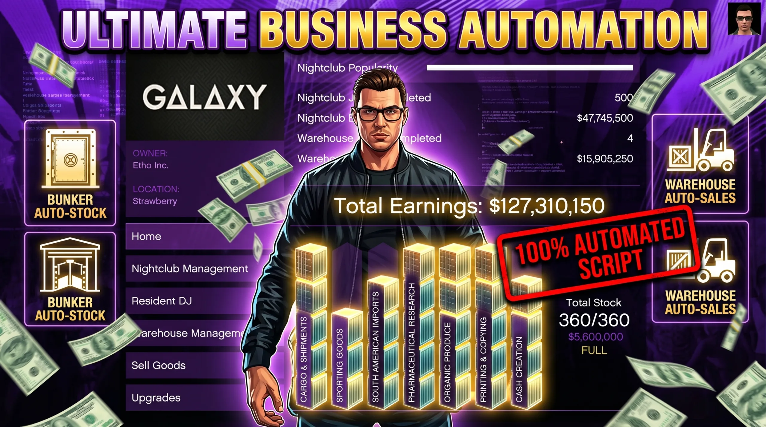 GTA V Online Automation Script for Enhanced – Yim Mod Menu v2